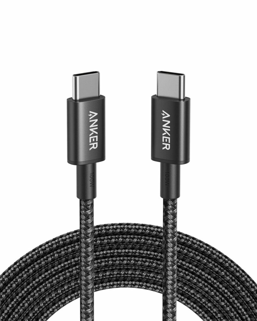 Anker USB C to USB C Cable, Type C Charging Cord Fast Charge(10FT,100W), for iPhone 16/16 pro, MacBook and More(USB 2.0,Black)