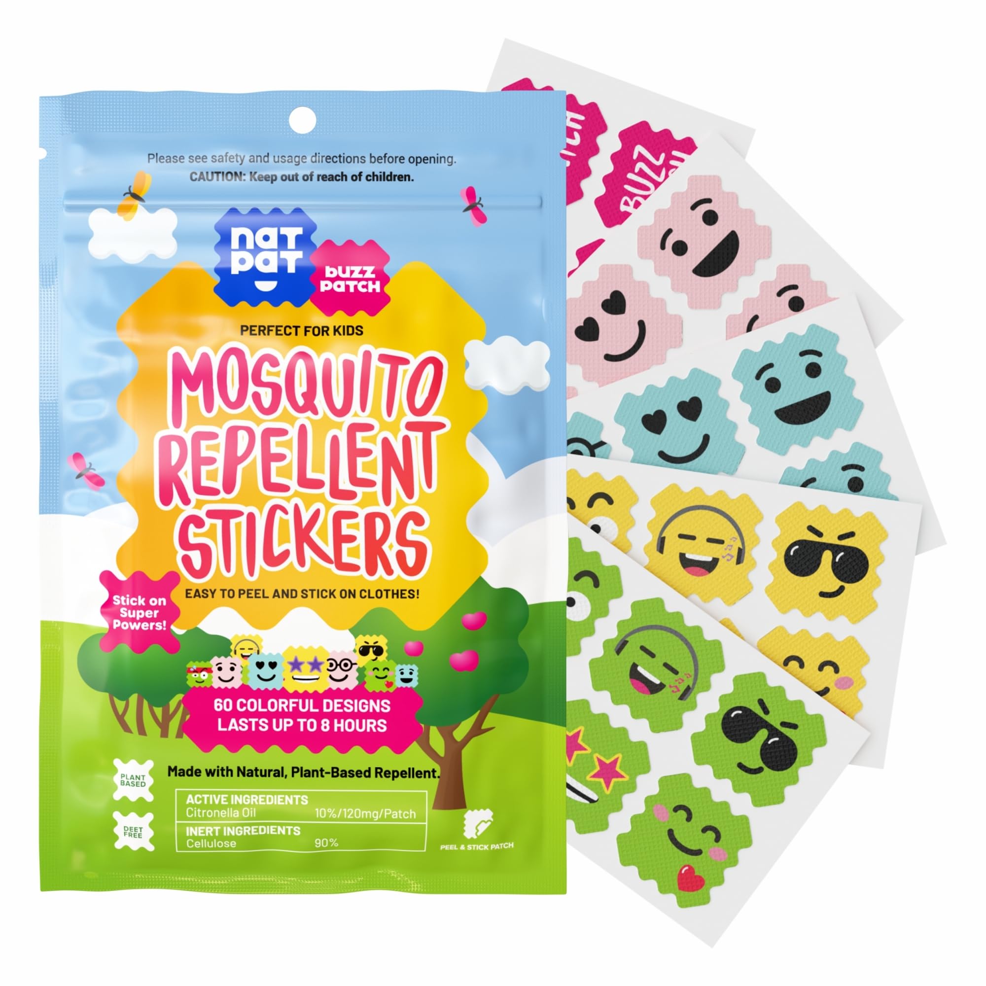 NATPAT Buzz Patch Mosquito Patch Stickers