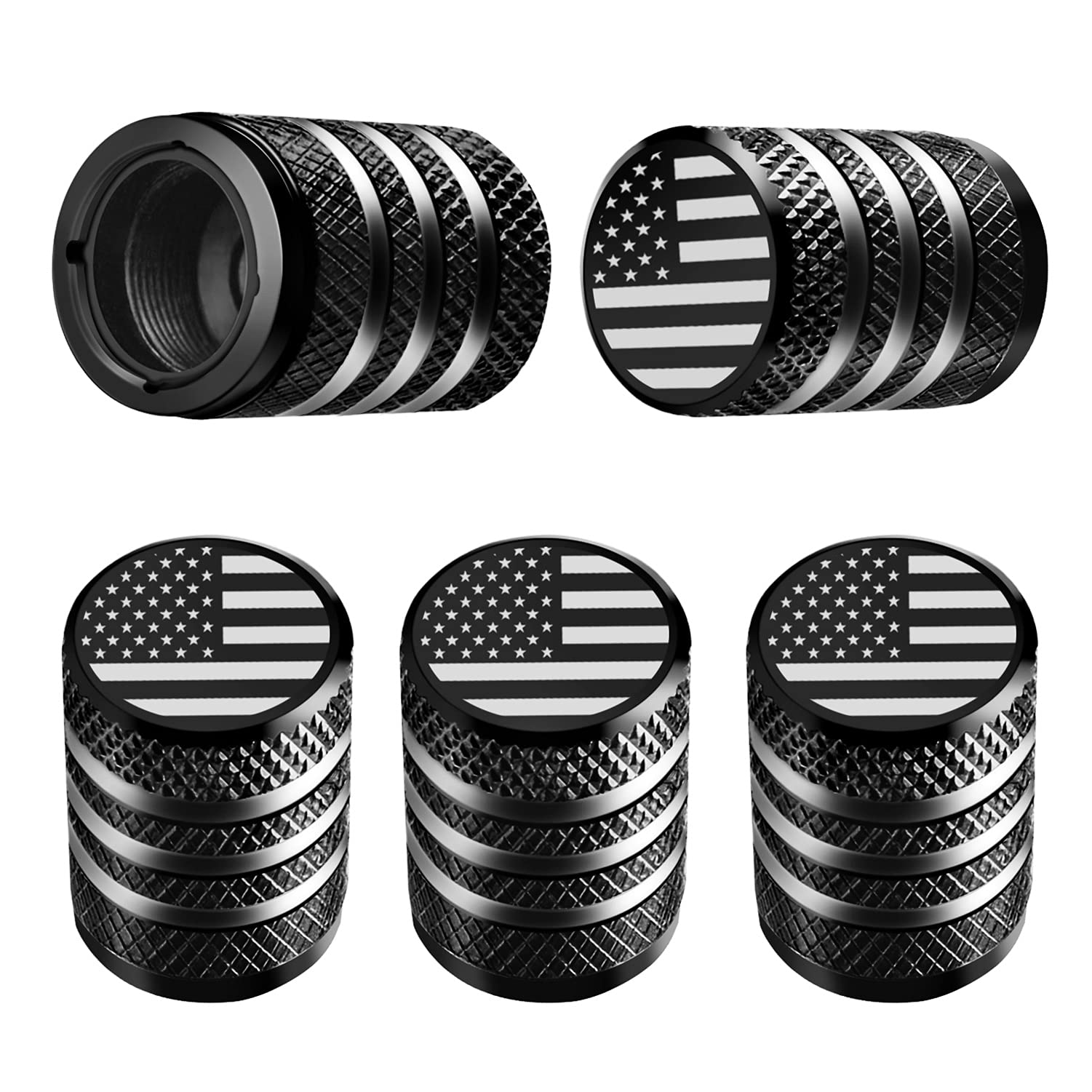 American Flag Tire Valve Stem Caps