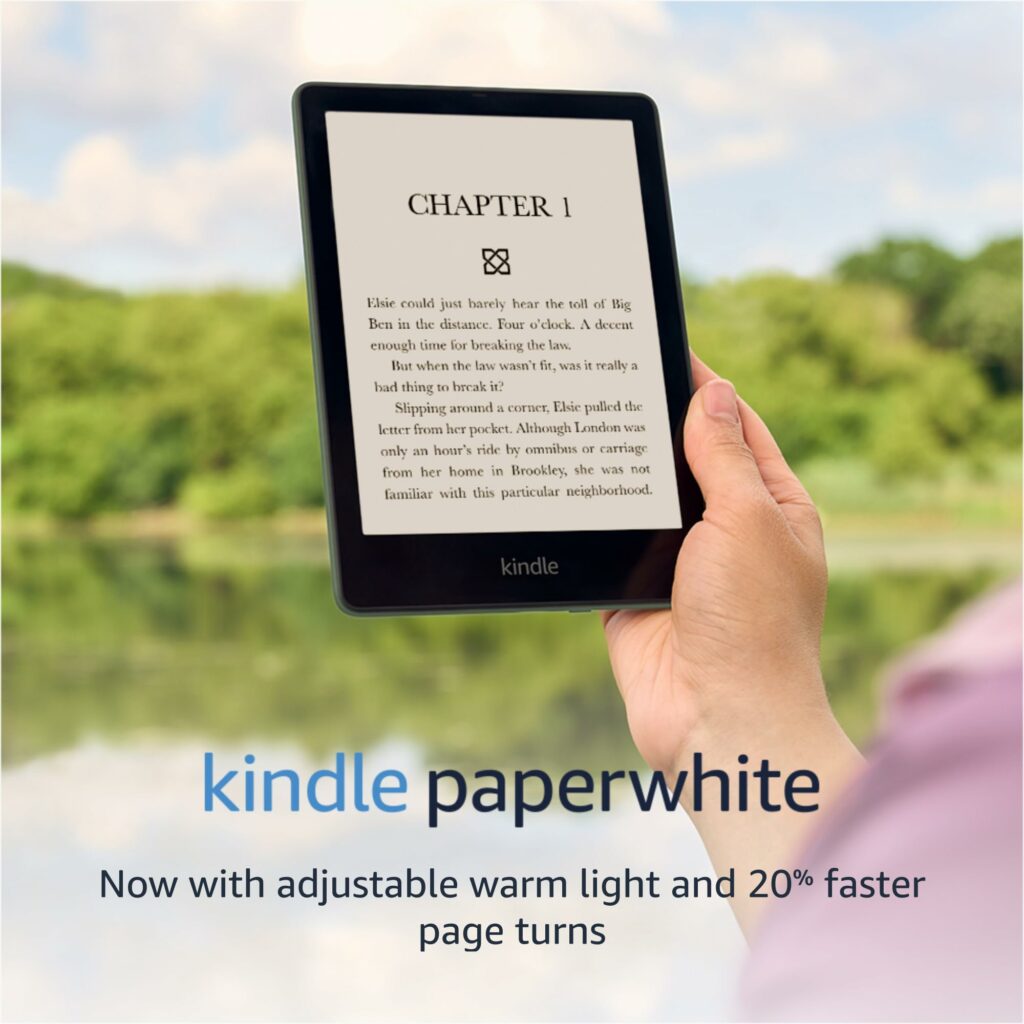 Certified Refurbished Amazon Kindle Paperwhite (16 GB) | Now with a larger display, adjustable warm light, increased battery life, and faster page turns | Agave Green