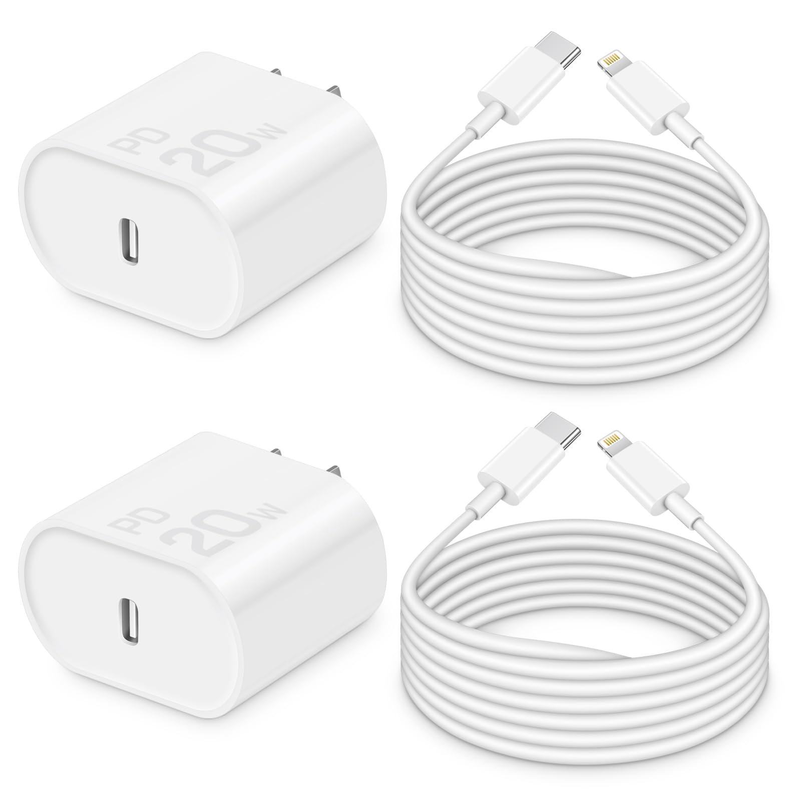 MFi-Certified iPhone Charger with 20W PD Power Adapter