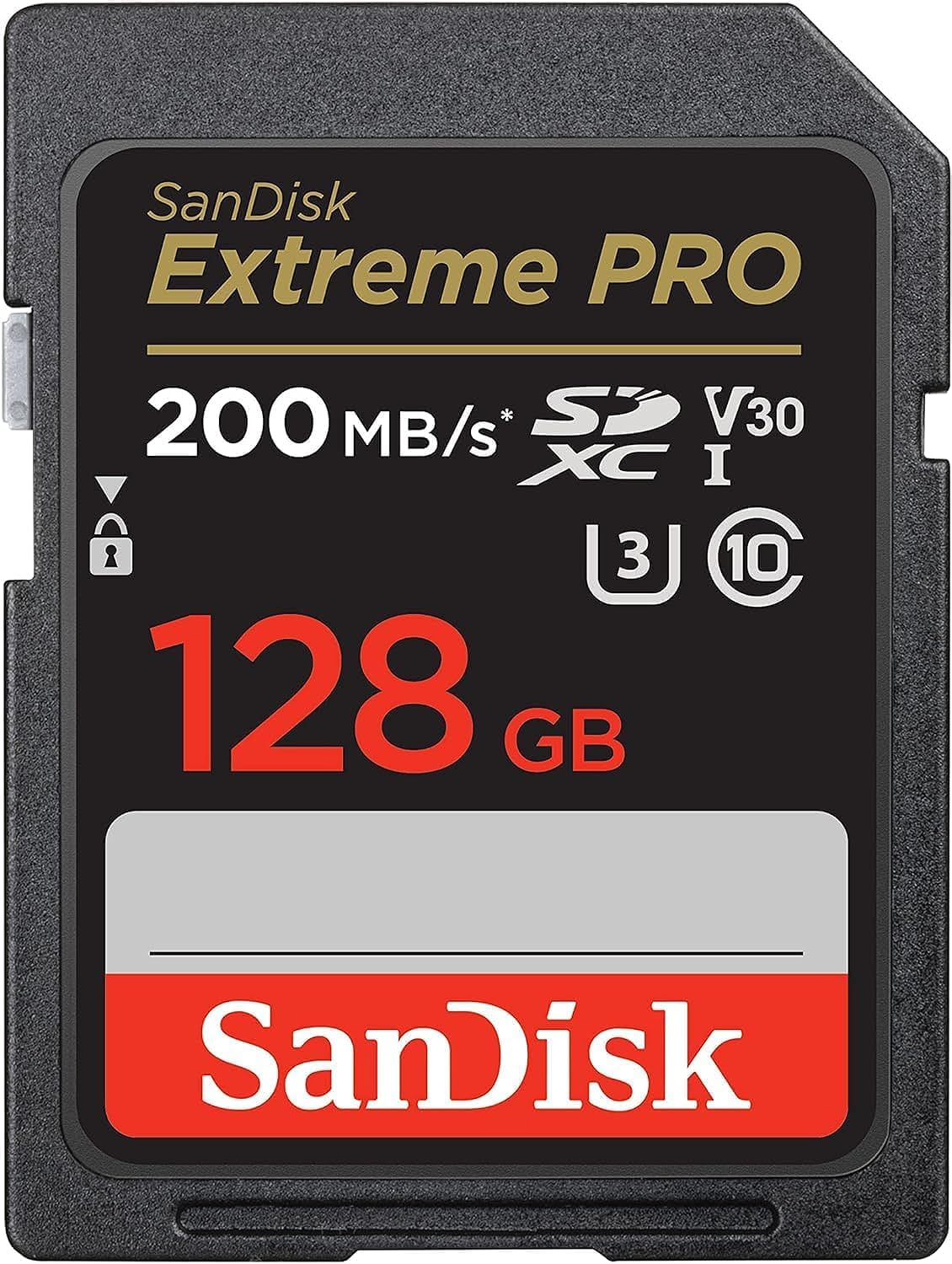 SanDisk 128GB Extreme PRO SDXC Memory Card