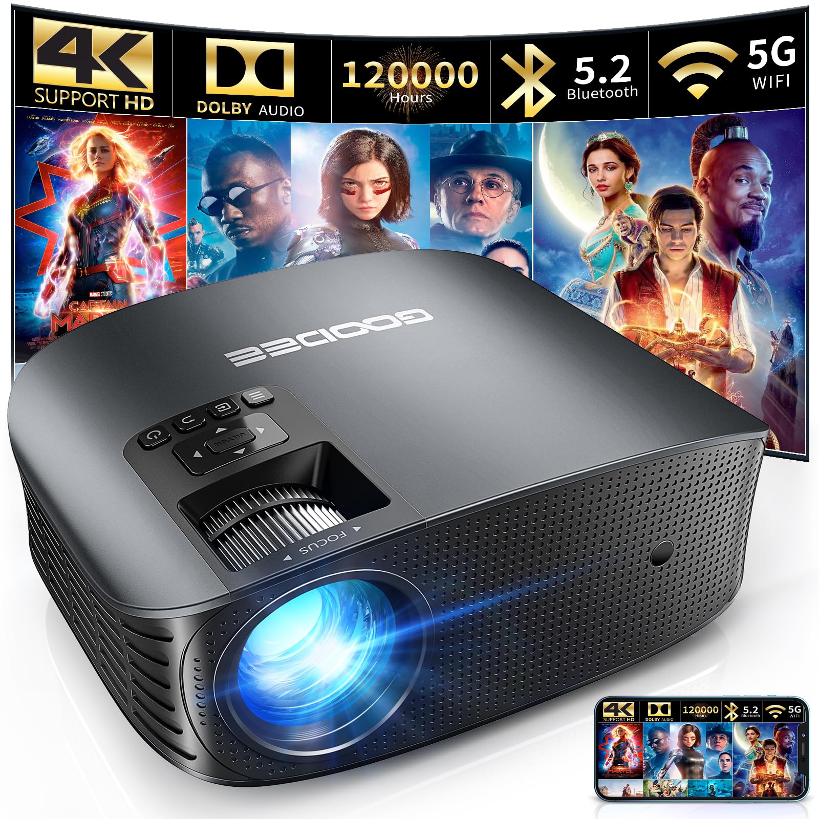 GooDee Projector 4K