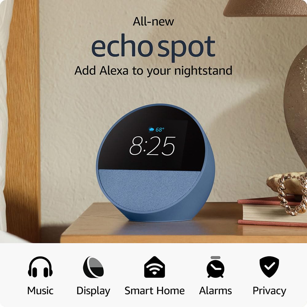 All-new Amazon Echo Spot (2024 release)