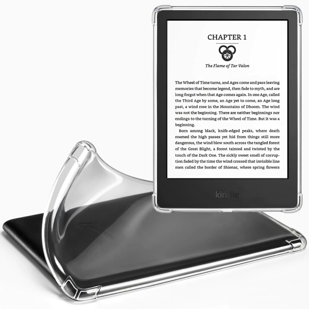 CoBak Clear Case Exclusively for 6 Inch Kindle 11th Generation 2022 - Ultra Slim Soft TPU Transparent Cover, Lightweight and Durable Protection