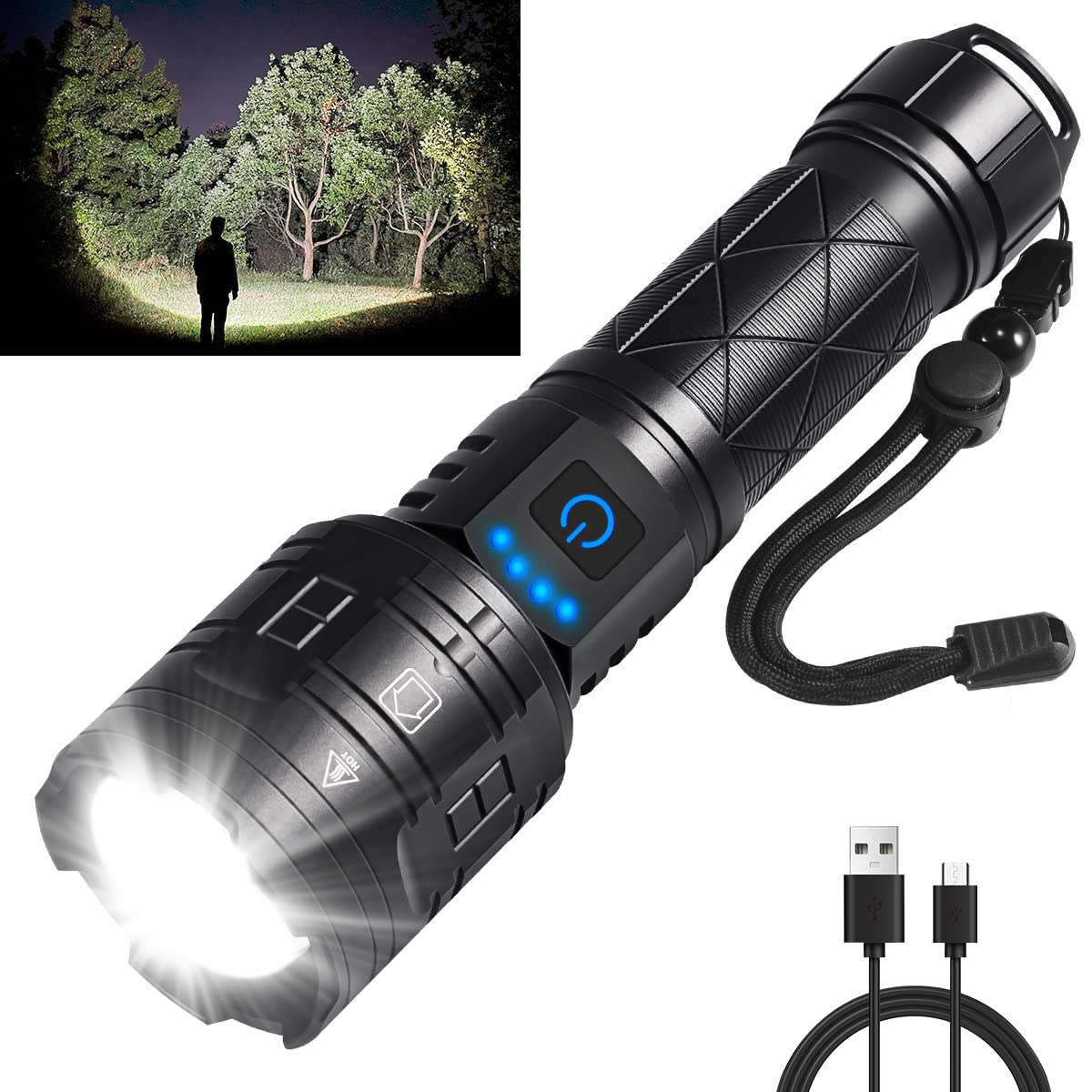 Rechargeable Flashlights High Lumens