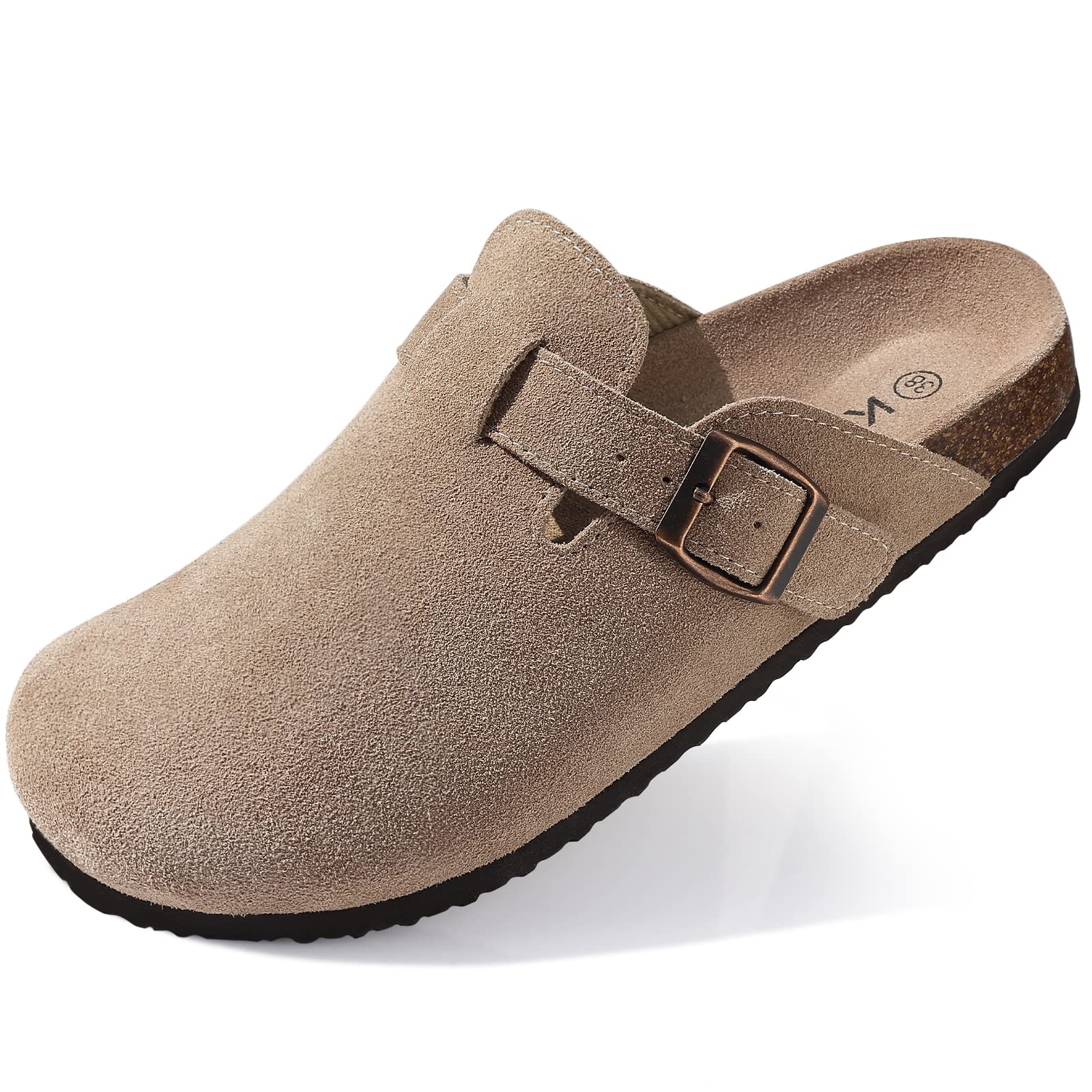 KIDMI Women's Suede Clogs