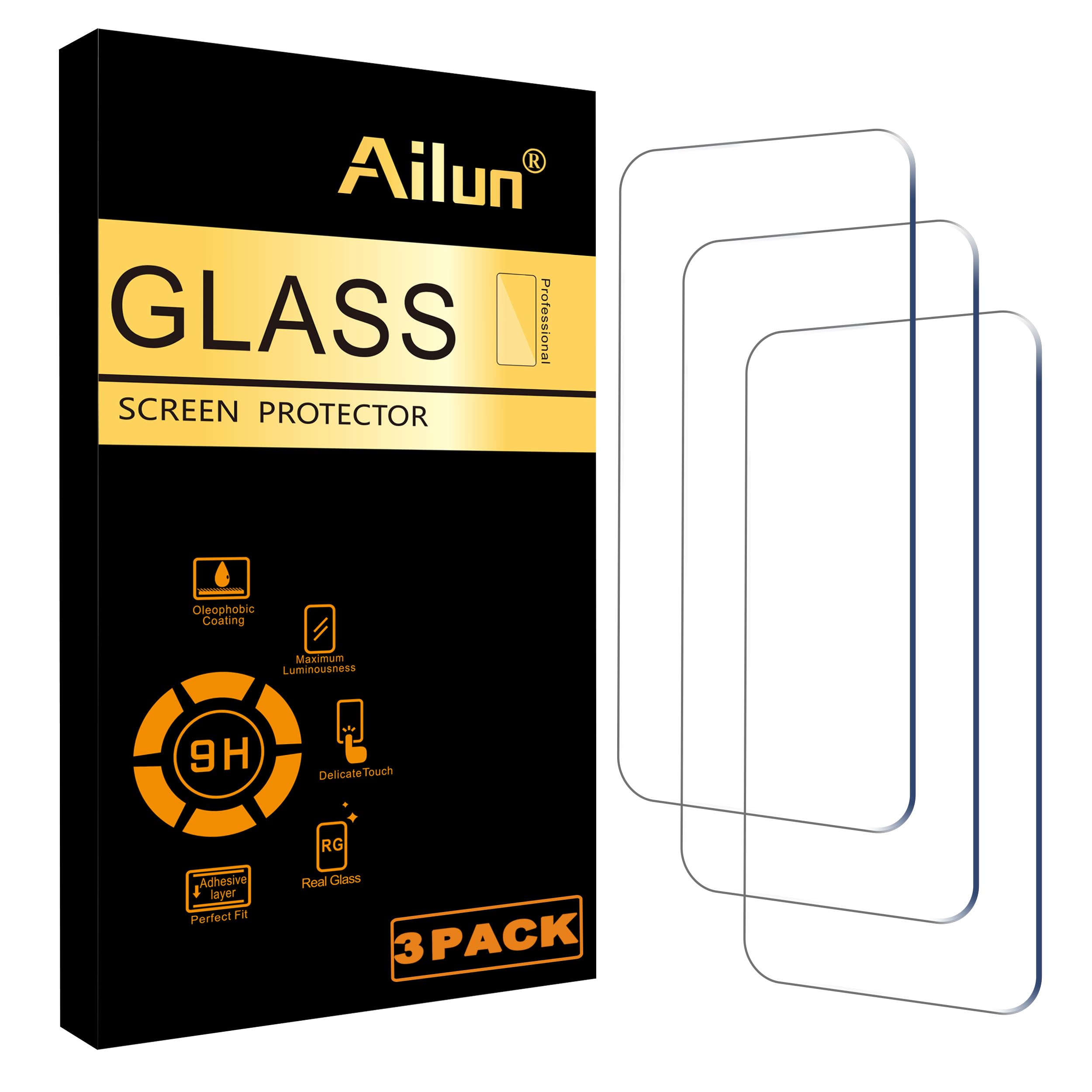 Ailun Glass Screen Protector for iPhone 15/15 Pro