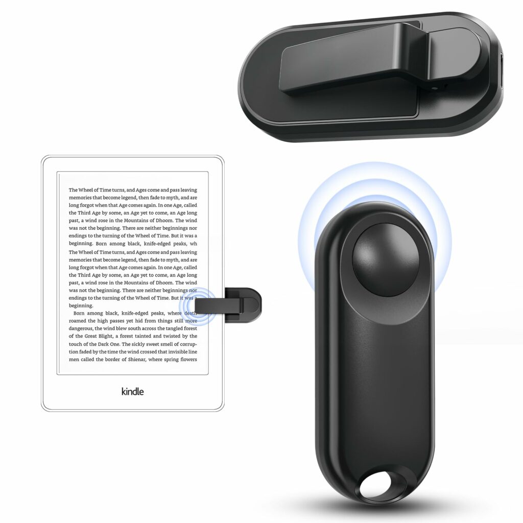 Page Turner for Kindle Remote Control Page Turner Clicker for Kindle Paperwhite Oasis Kobo eReaders Reading Novels Kindle Accessories eBook Accessories with Storage Sleeves