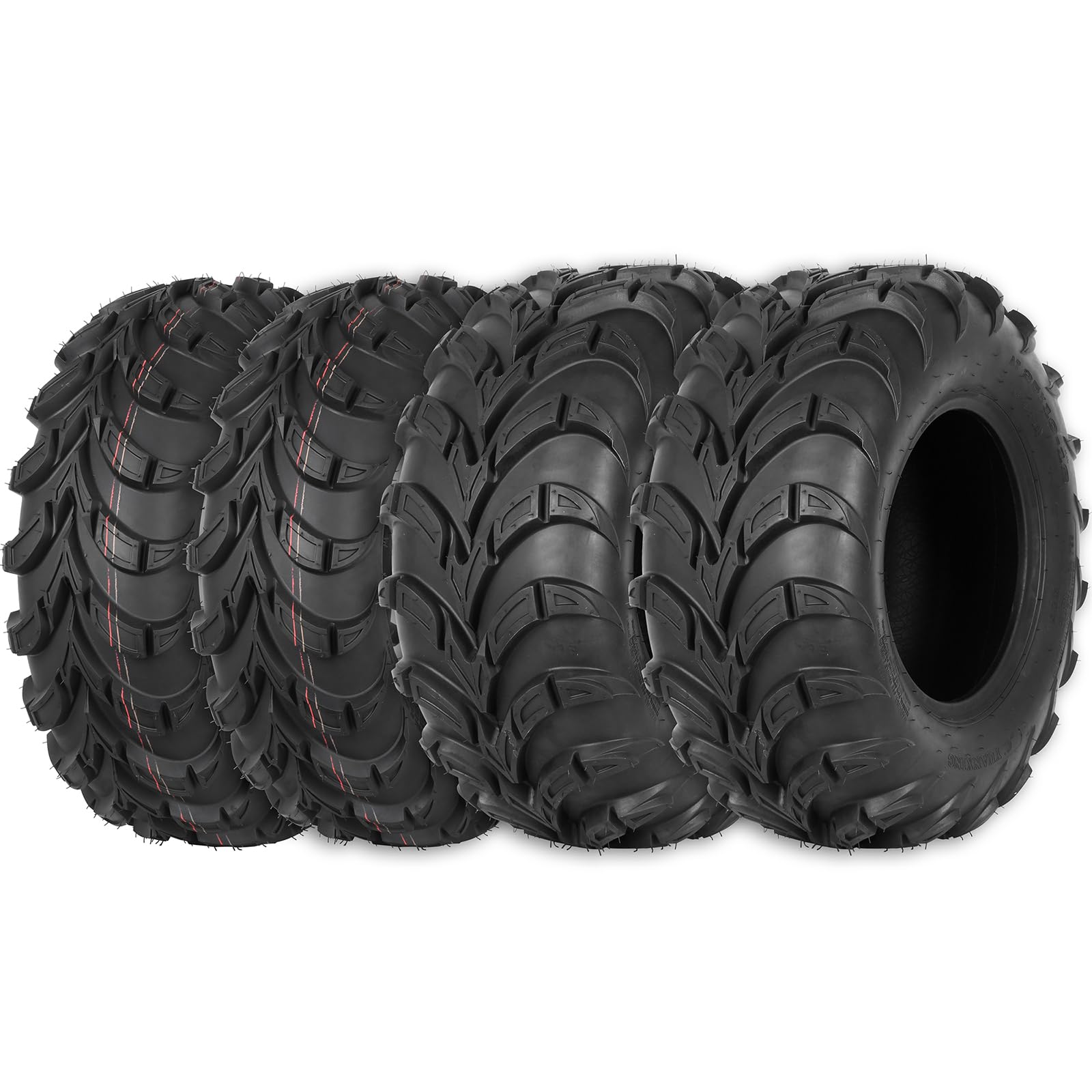 Weize ATV Tires 25x8-12 Front & 25x10-12 Rear