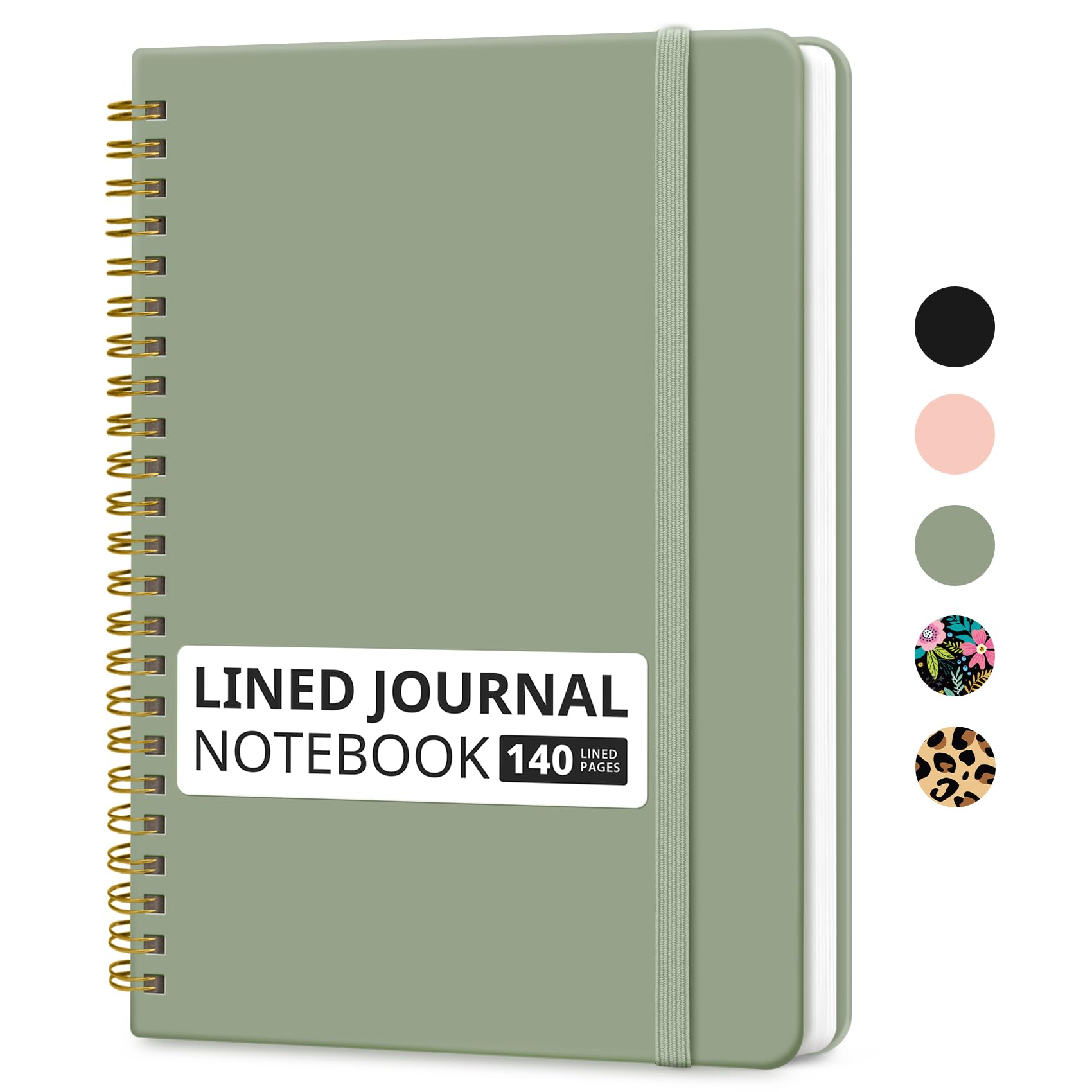 Lined Spiral Journal Notebook