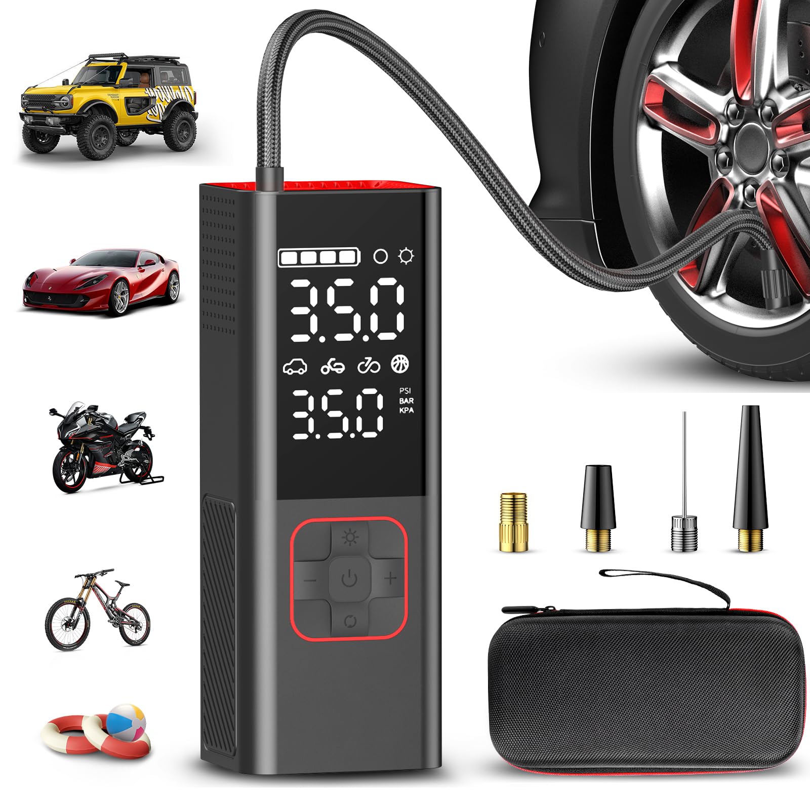 Tire Inflator Portable Air Compressor