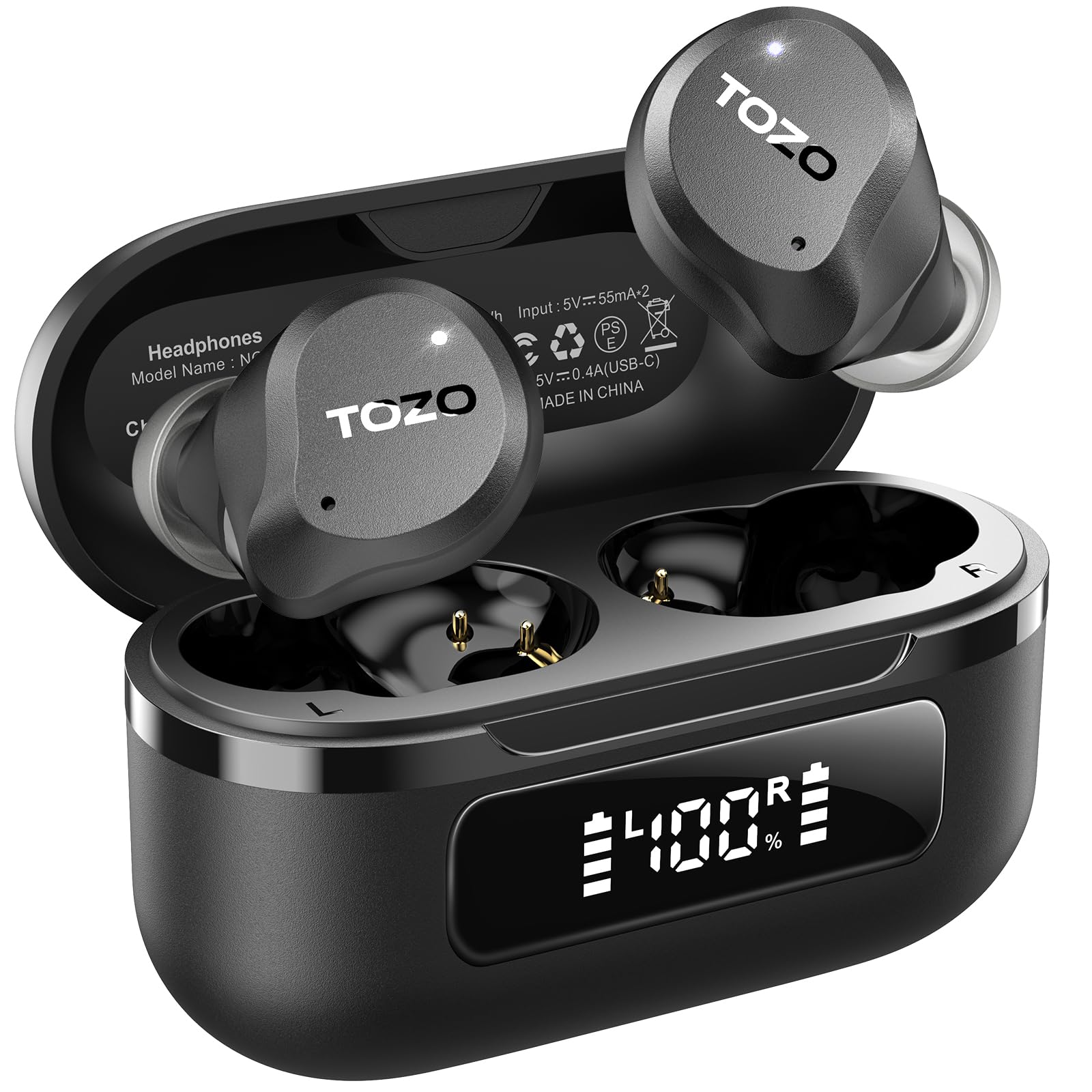 TOZO Hybrid Active Noise Cancelling Wireless Earbuds