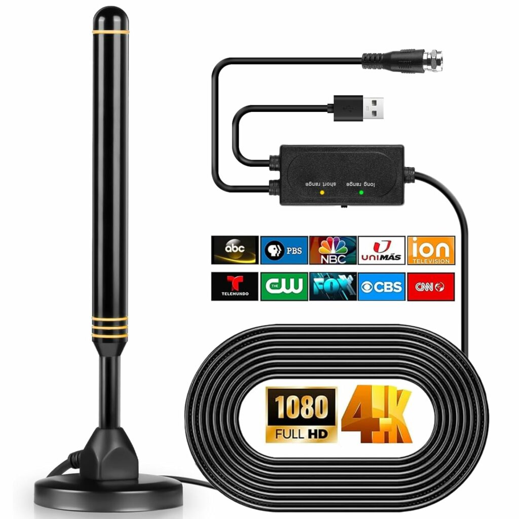 TV Antenna-TV Antenna Indoor,TV Antenna for Smart TV Indoor,TV Antenna for Local Channels,Digital Antenna for Smart tv Indoor, 400+ Miles Long Range HD TV Antenna,Support All TV.