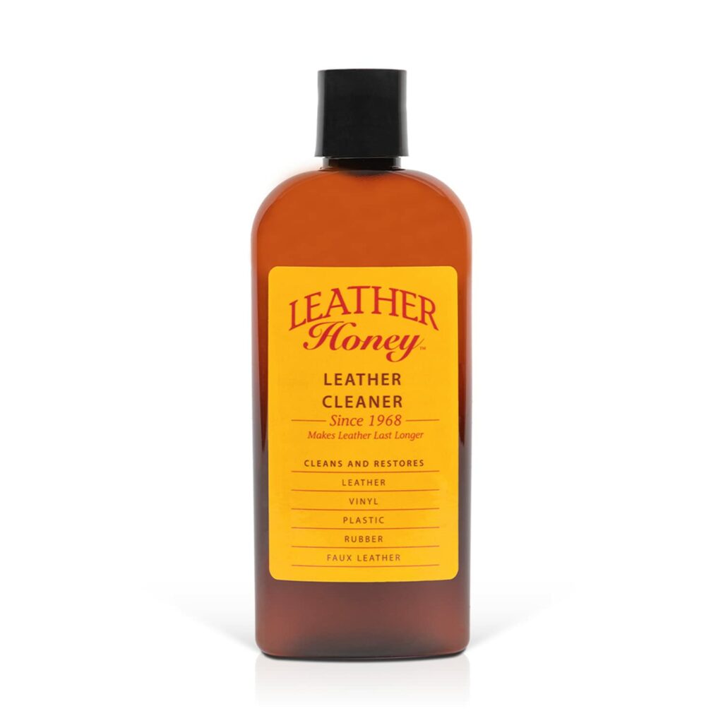 Leather Honey Leather Cleaner: Non-Toxic Leather Care Made in The USA Since 1968. Deep Cleans Leather, Faux & Vinyl - Couches, Car Seats, Purses, Tack, Shoes & Bags. Safe Any Colors & White Leather