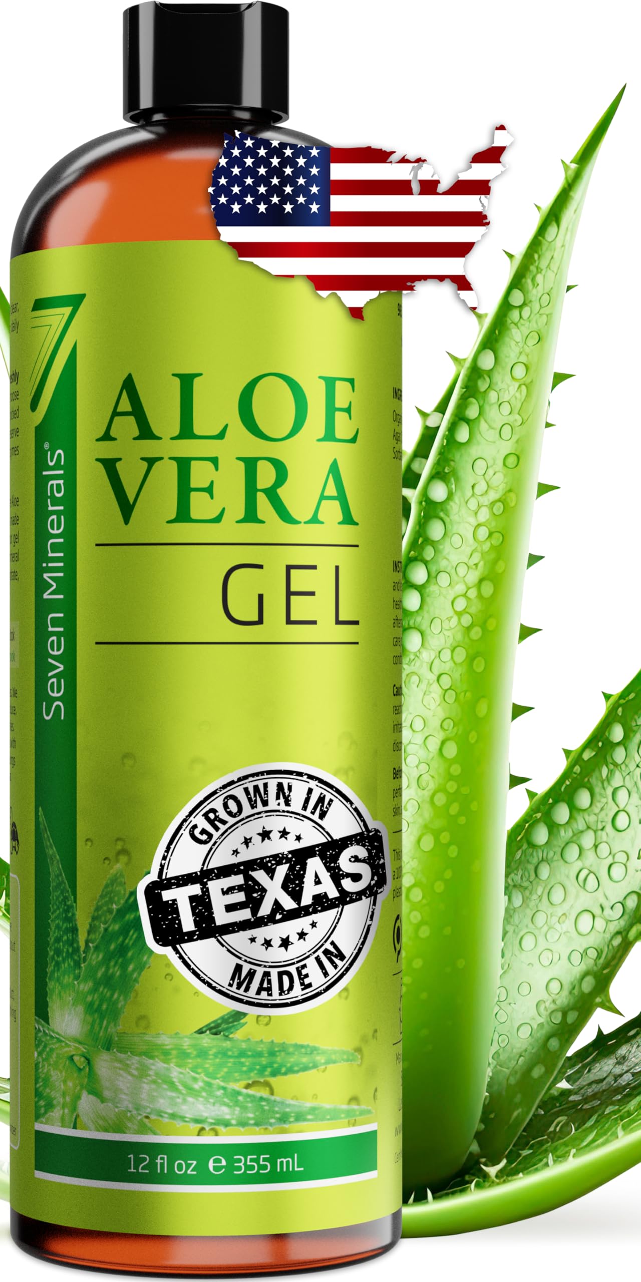 Seven Minerals Organic Aloe Vera Gel