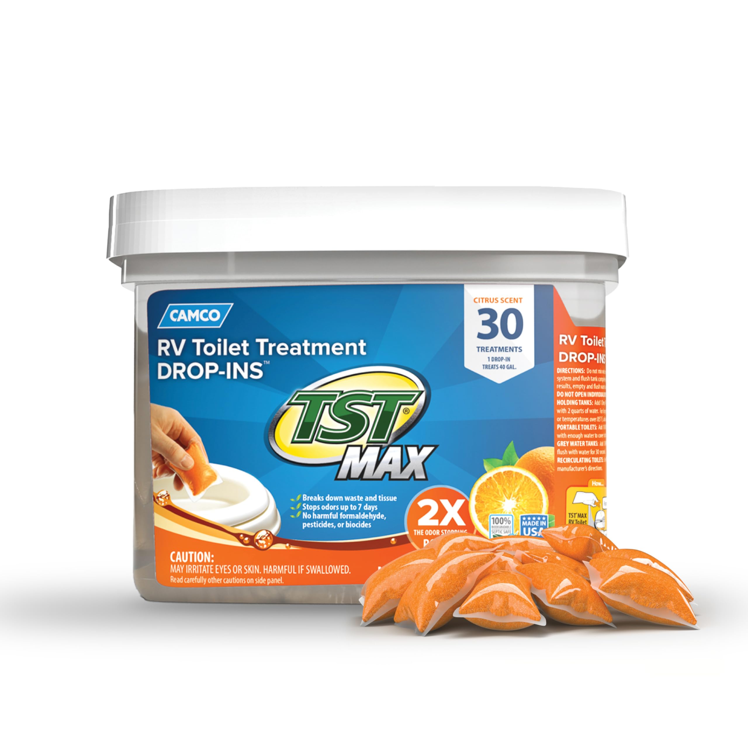 Camco TST MAX RV Toilet Treatment Drop-Ins