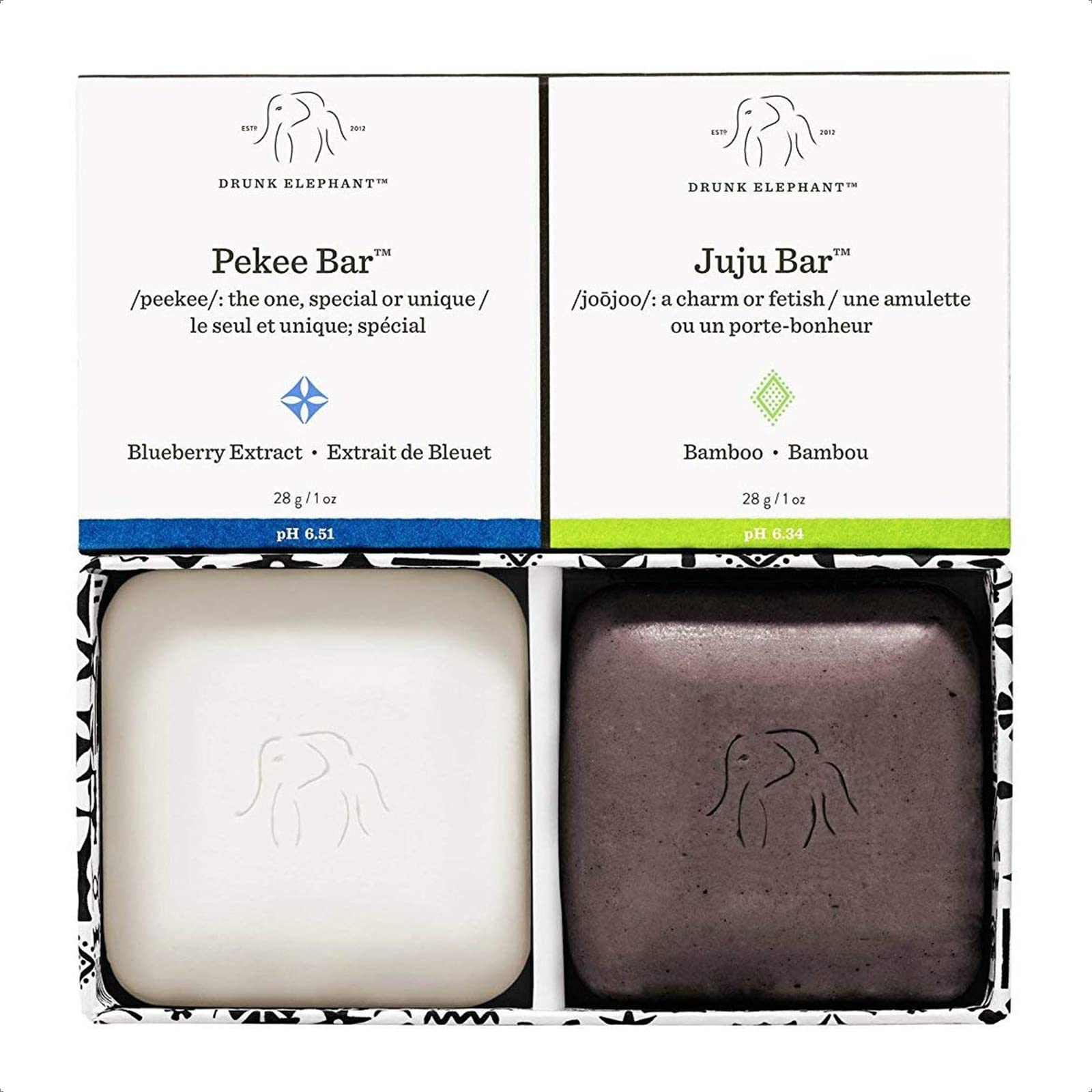 Drunk Elephant Baby Juju and Baby Pekee Bar Soap Travel Duo