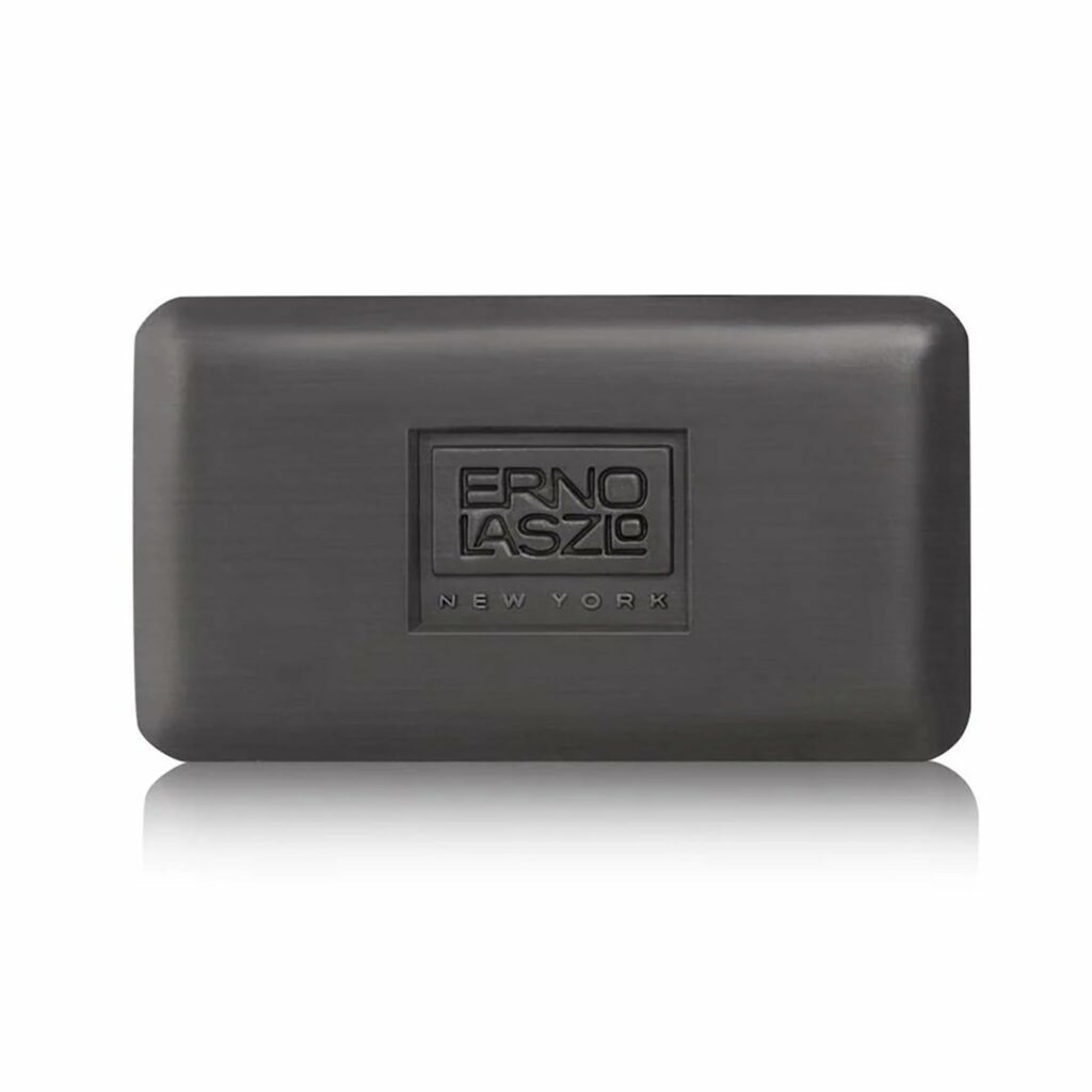 Erno Laszlo Sea Mud Deep Cleansing Bar for Skincare, Charcoal Cleansing Face Bar Purifies, Unclogs Pores, Absorbs Excess Oil, 3.4 Oz, Black