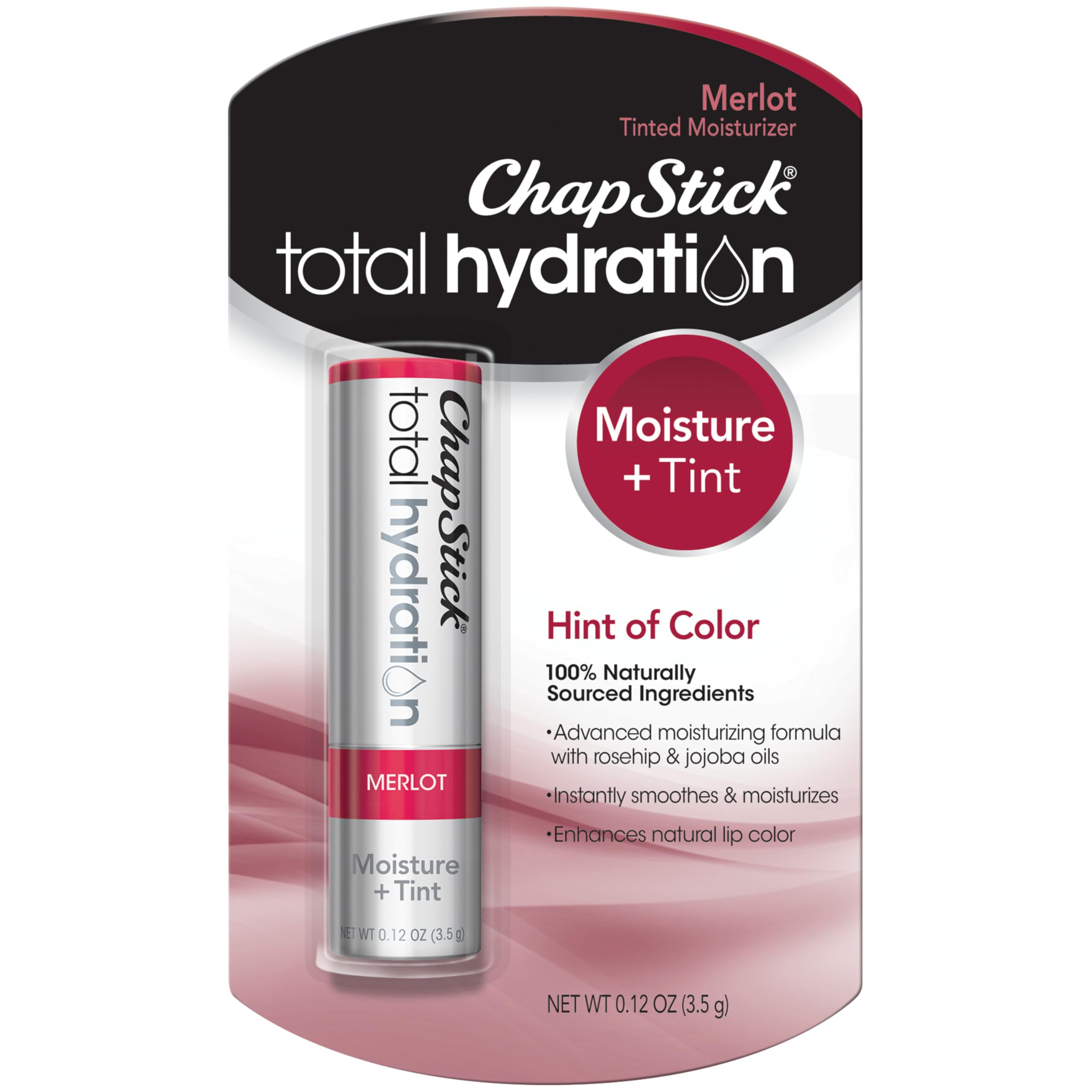 ChapStick Total Hydration Merlot Tinted Lip Balm