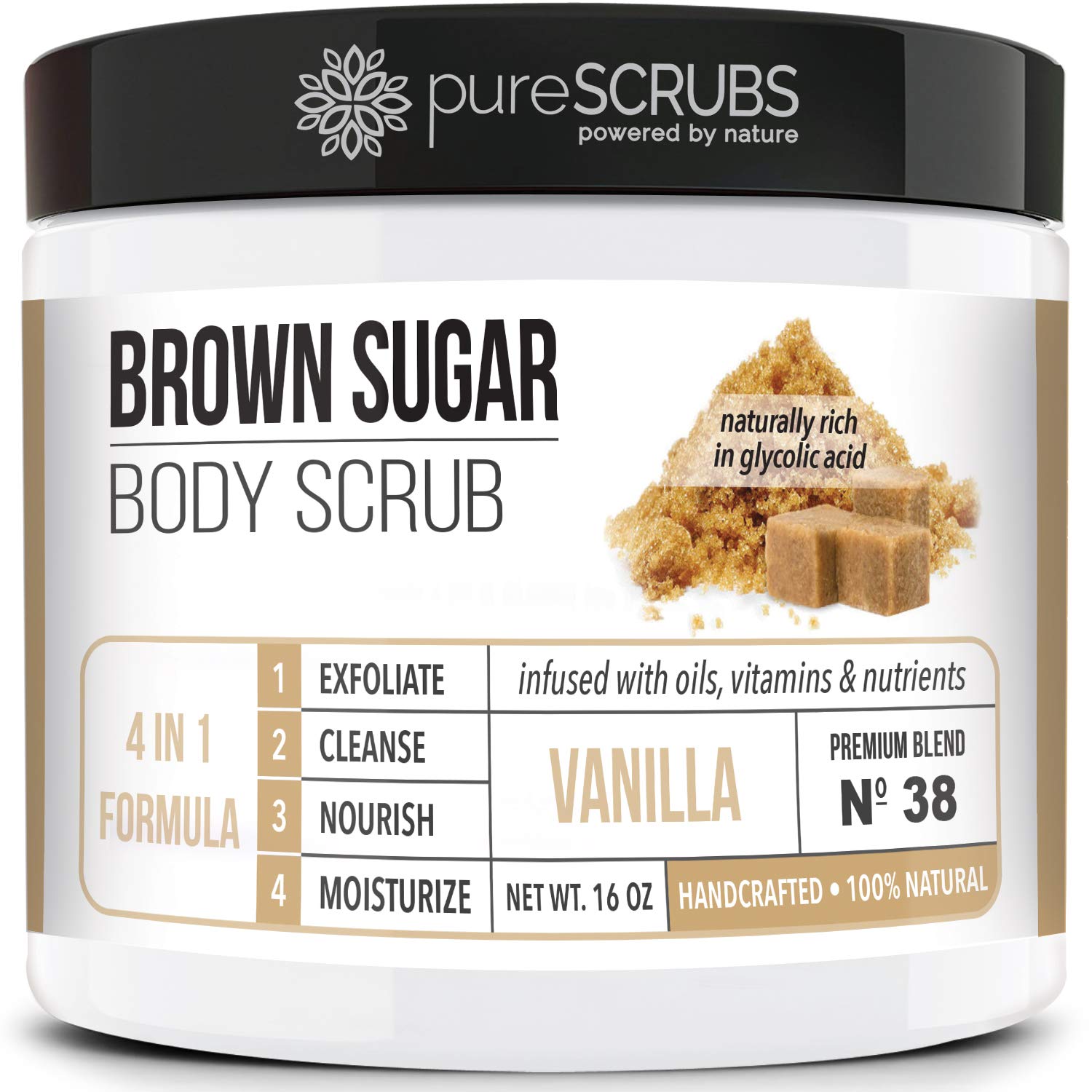 PureSCRUBS Premium Vanilla Brown Sugar Scrub