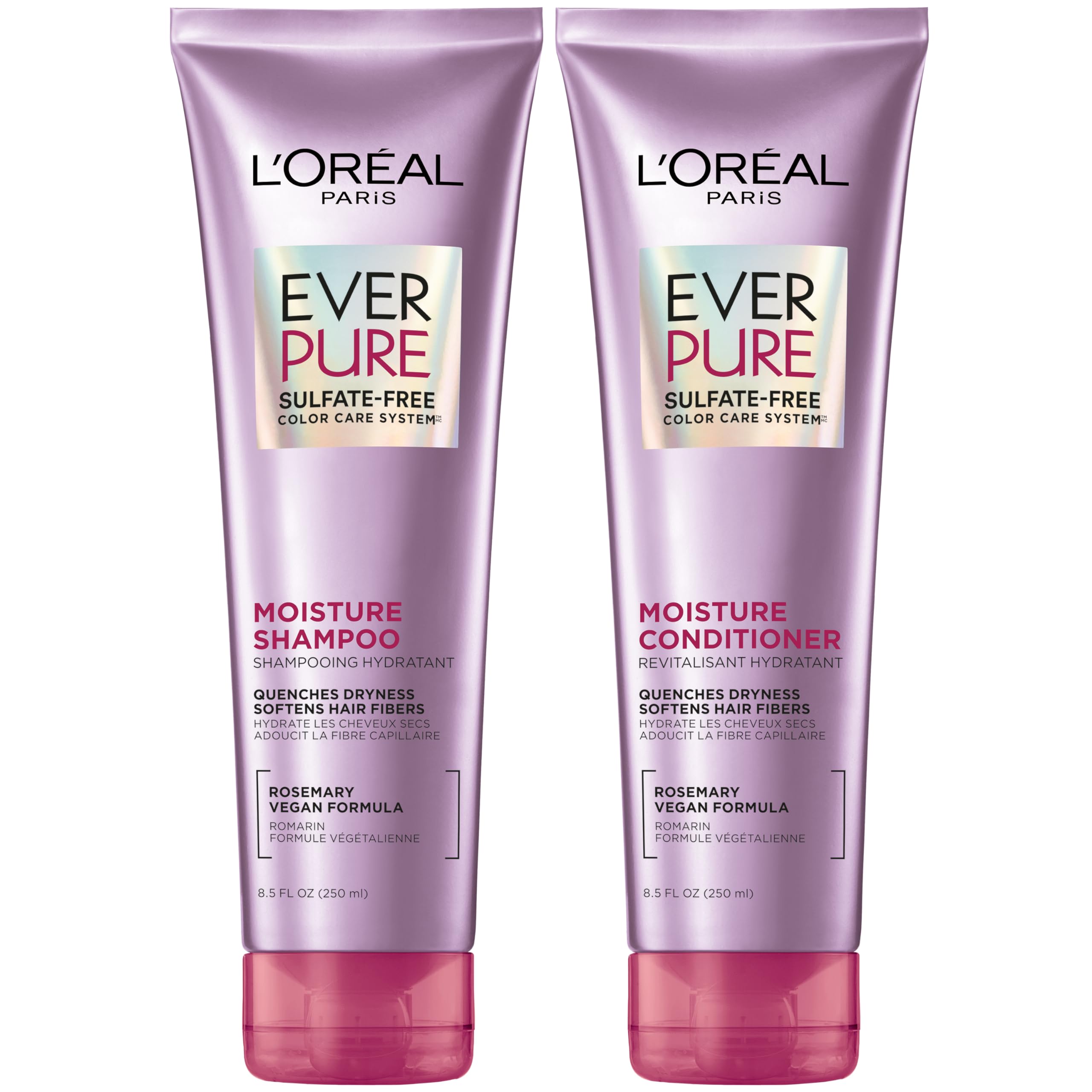 L'Oreal Paris Moisture Sulfate Free Shampoo and Conditioner Set