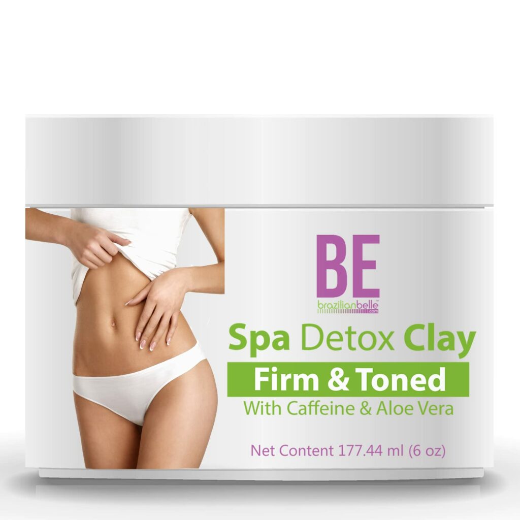 Brazilian Spa Detox Body Clay for Body Wraps, Detox and Cleanse -Rejuvenate and Improves Skin Texture- All Natural Ingredients - 6 oz