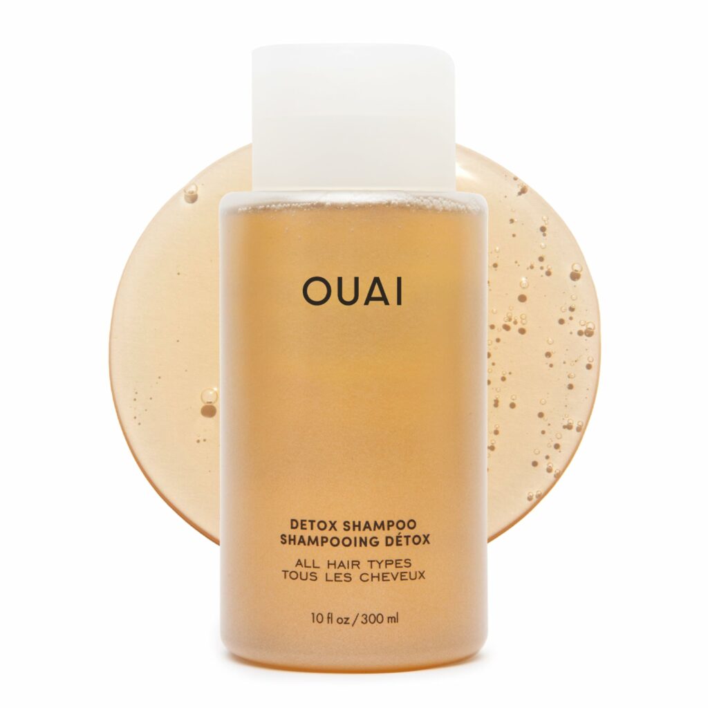 OUAI Detox Shampoo - Clarifying Shampoo for Build Up, Dirt, Oil, Product and Hard Water - Apple Cider Vinegar & Keratin for Clean, Refreshed Hair - Sulfate-Free Hair Care (10 oz)