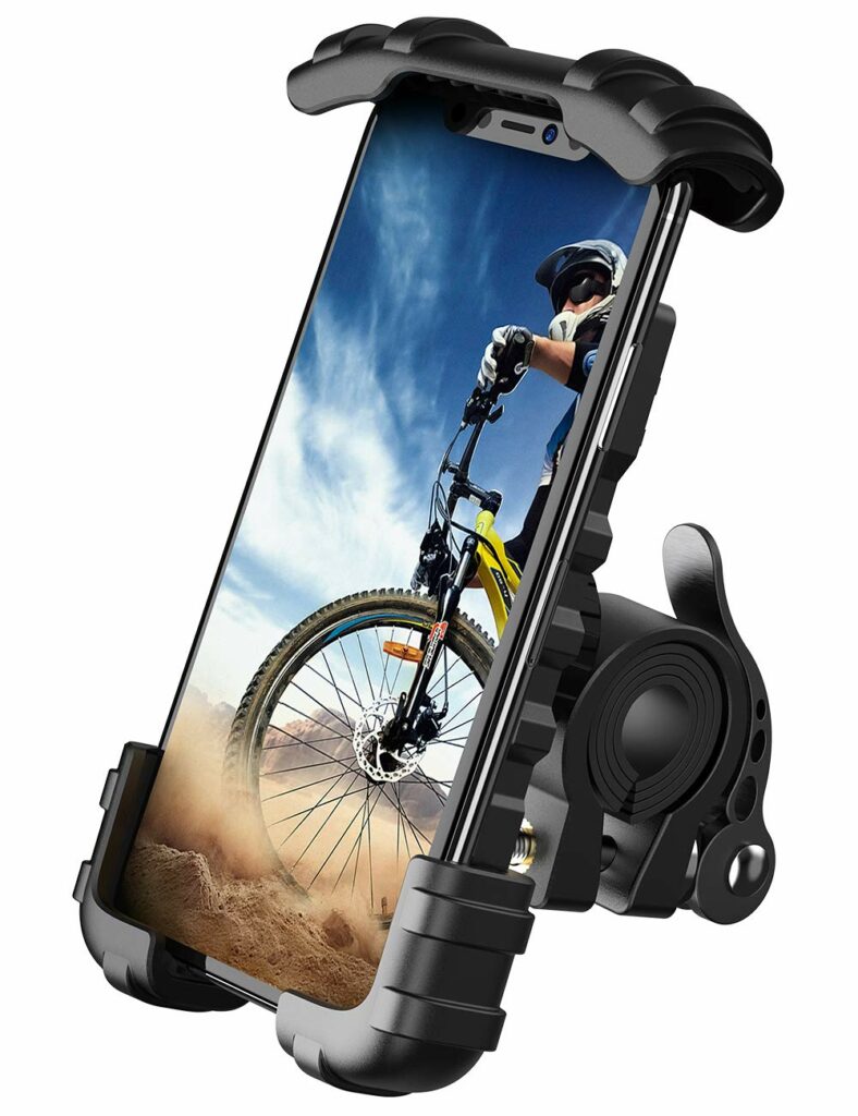 Lamicall Bike Phone Holder, Motorcycle Phone Mount - Motorcycle Handlebar Cell Phone Clamp, Scooter Phone Clip for iPhone 15 Pro Max/Plus, 14 Pro Max, S9, S10 and More 4.7" to 6.8" Smartphones