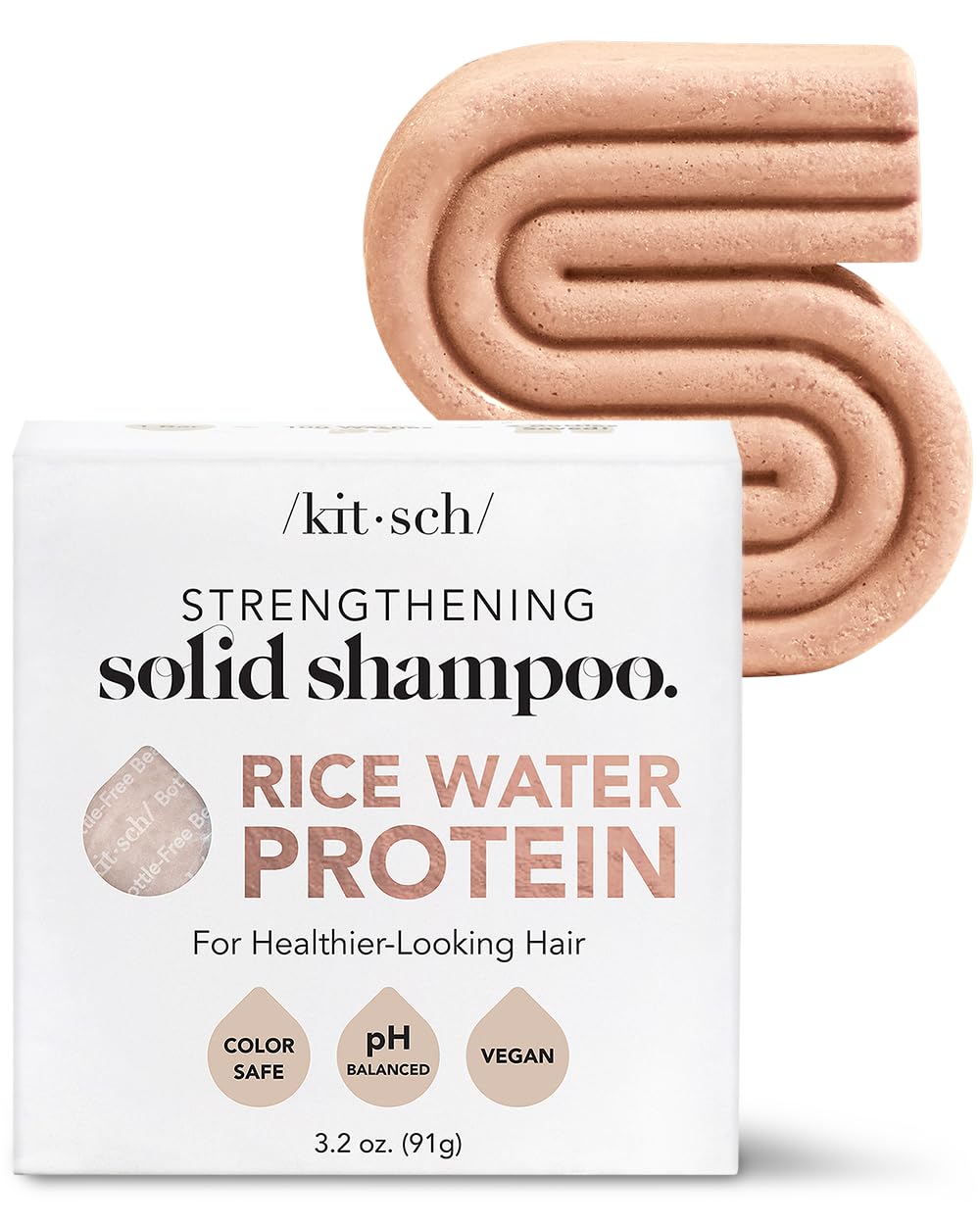 Kitsch Rice Water Shampoo Bar for Hair Growth