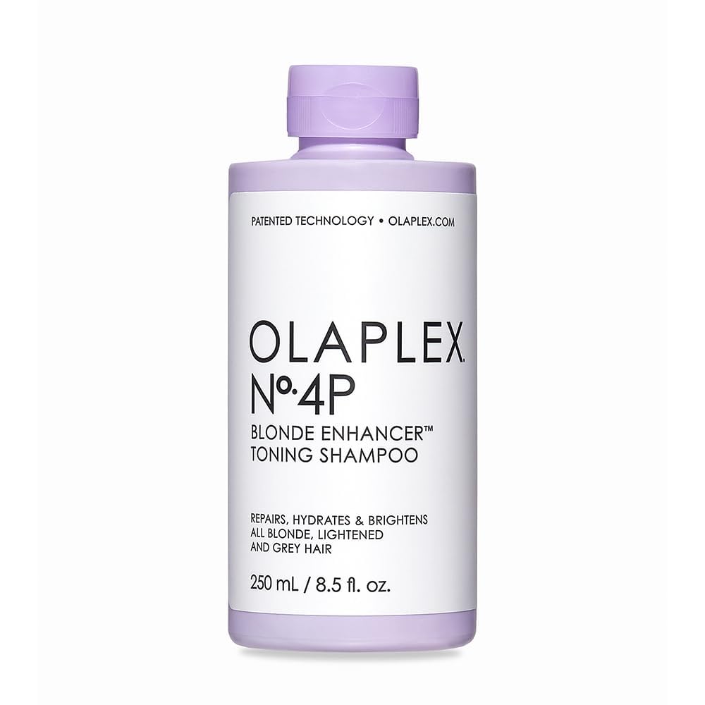 Olaplex No. 4P Blonde Enhancer Purple Toning Shampoo, Repairs, Hydrates, & Brightens All Blonde, Lightened, & Grey Hair, 8.5 fl oz