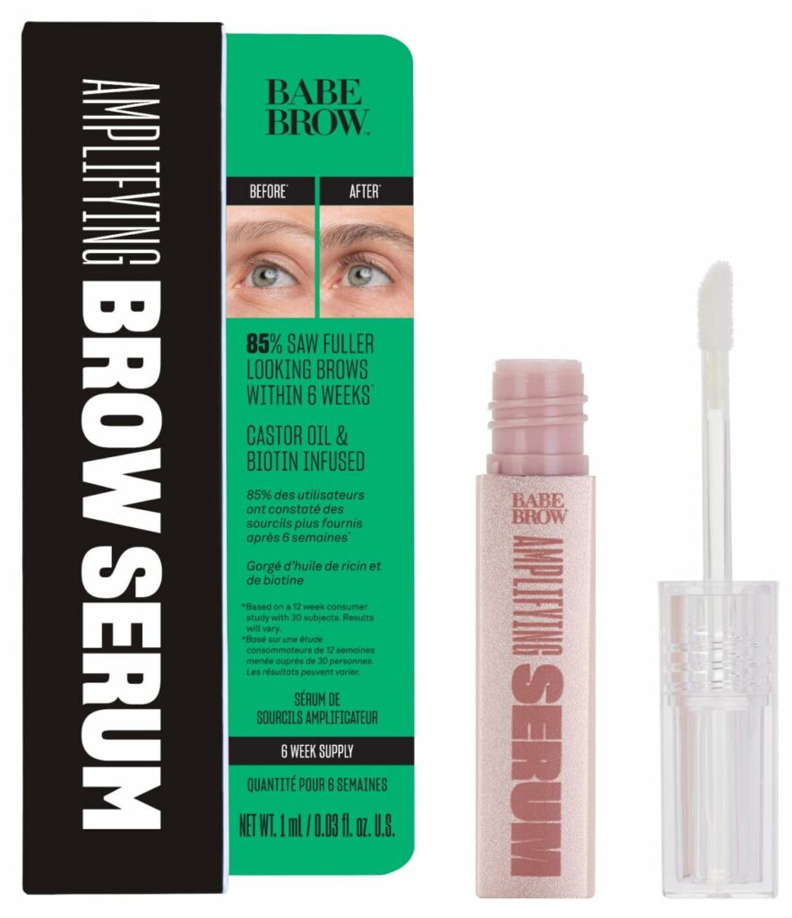 Babe Original Eyebrow Serum For Thicker Brows - Brow Serum with Castor Oil, Biotin, Repairing Amino Acids