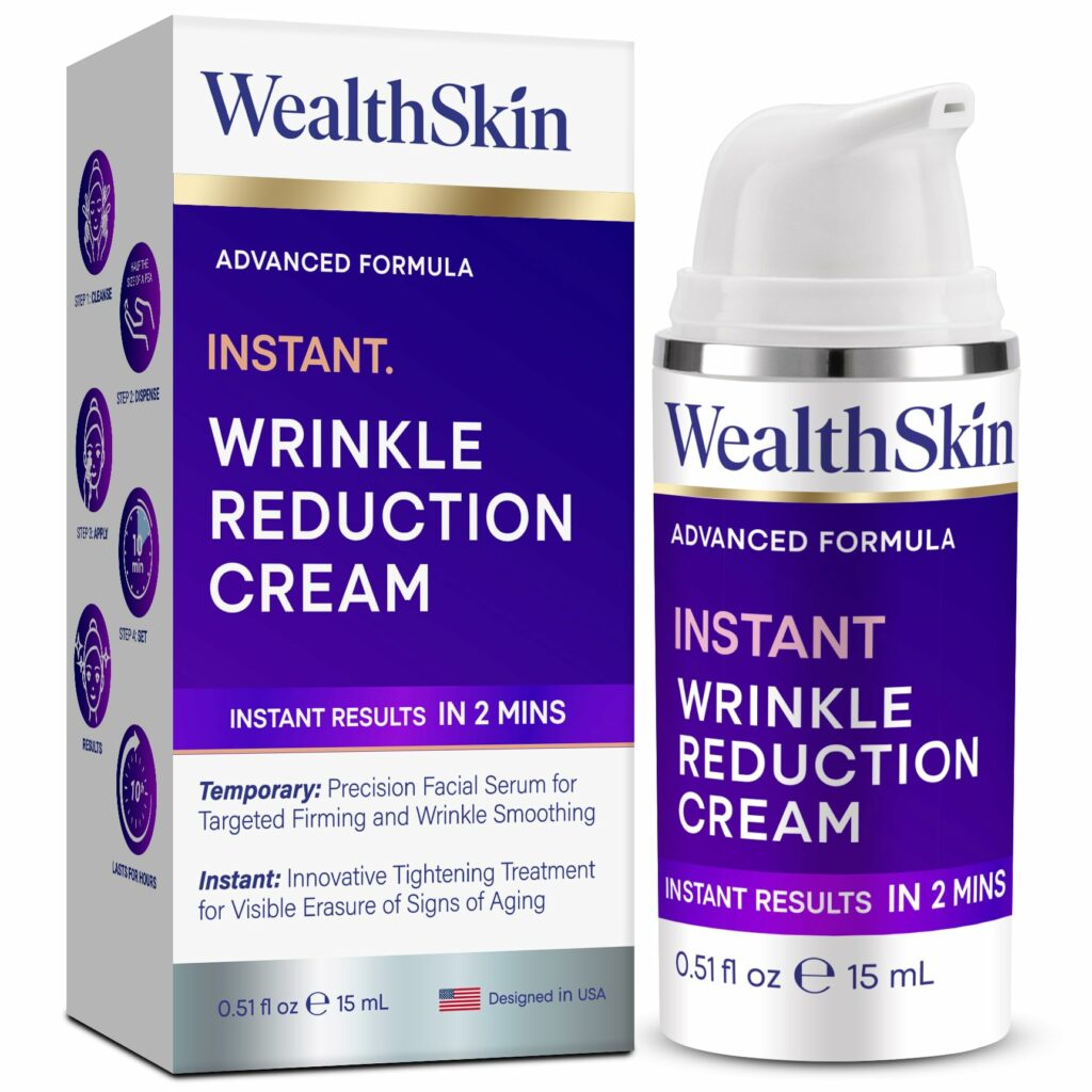 Instant Rapid Wrinkle Eye Cream: Temporary Effects Firm & Lift Under Eye Bags and Reduction Puffiness and Remover Dark Circles - 60 Second Tightener 15 mL