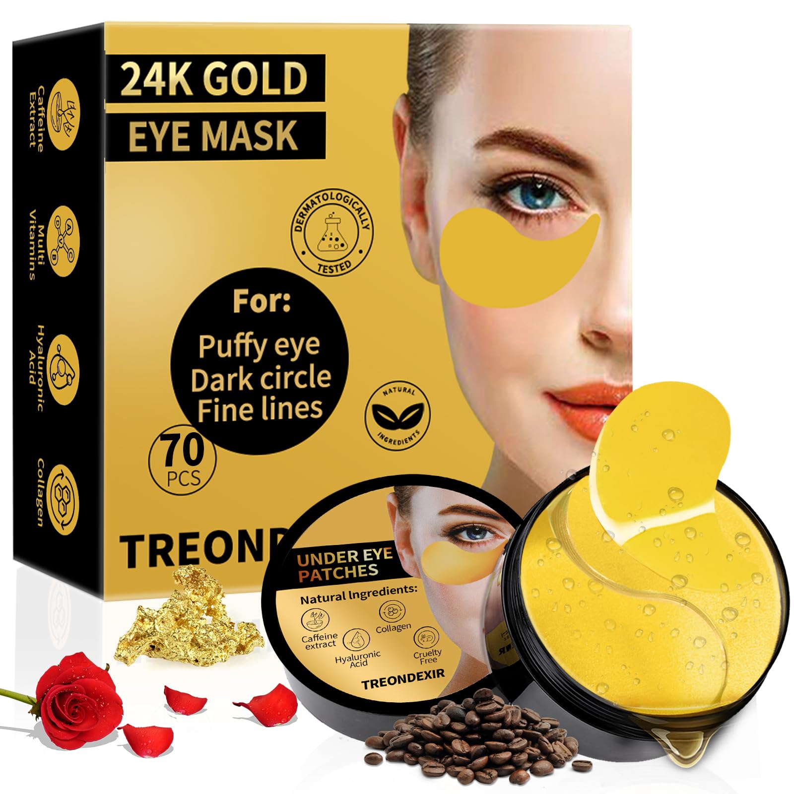 24K Gold Eye Masks