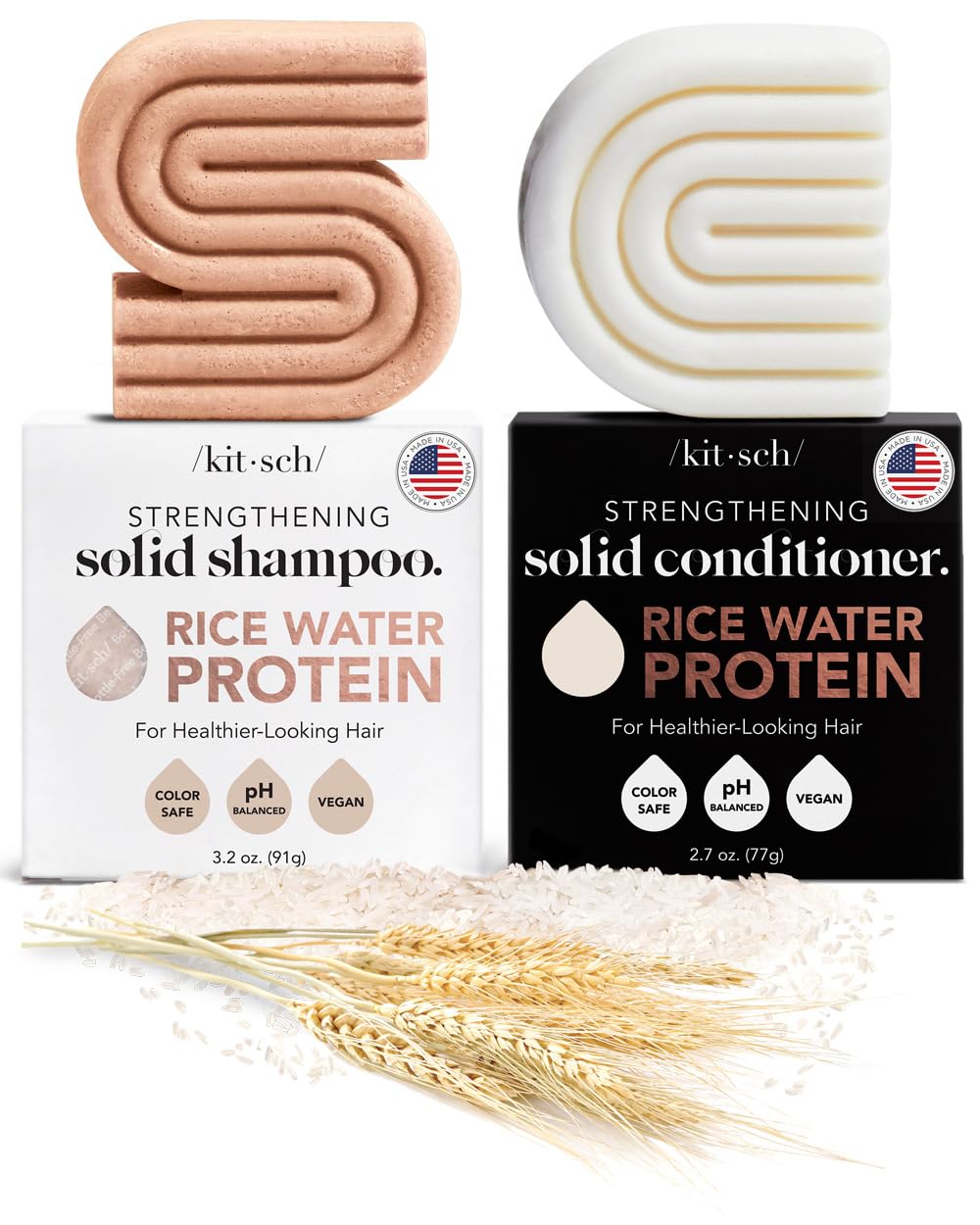 Kitsch Rice Shampoo and Conditioner Bars Image