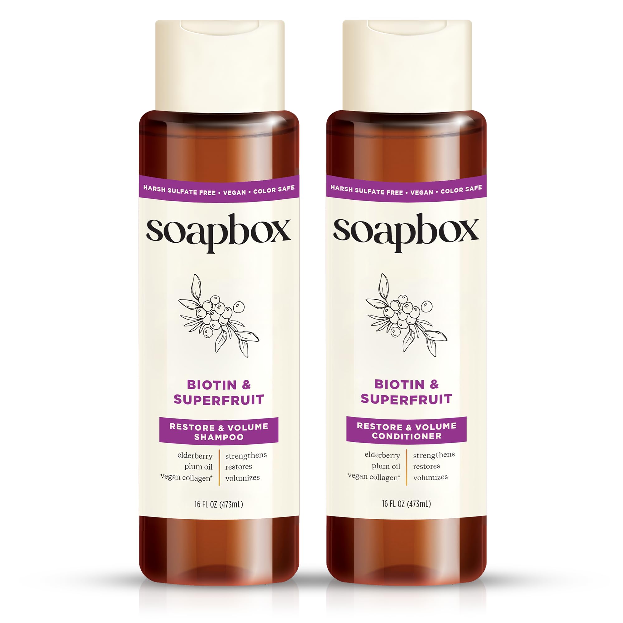 Biotin & Superfruit Shampoo and Conditioner Set