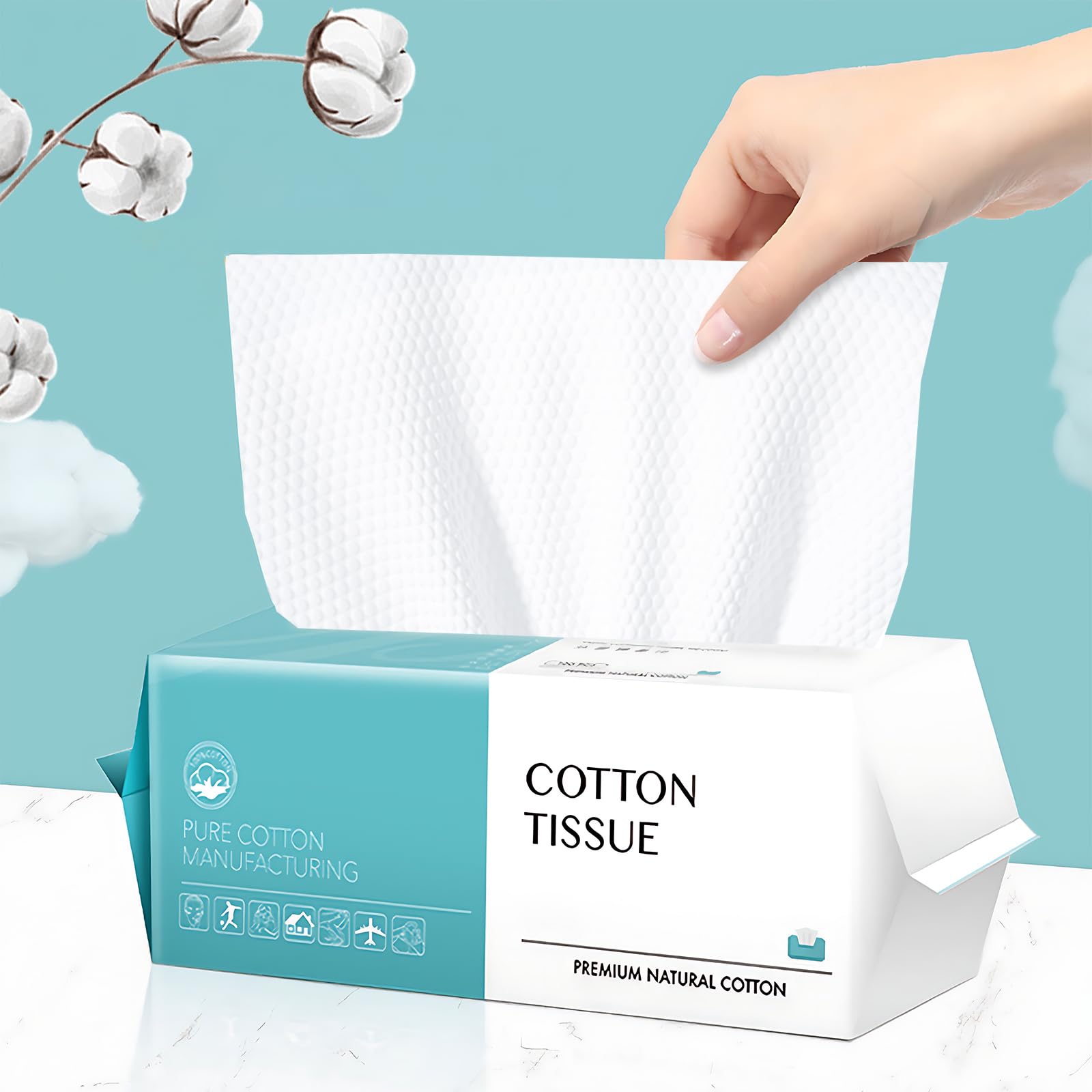 Soft Cotton Facial Wipes